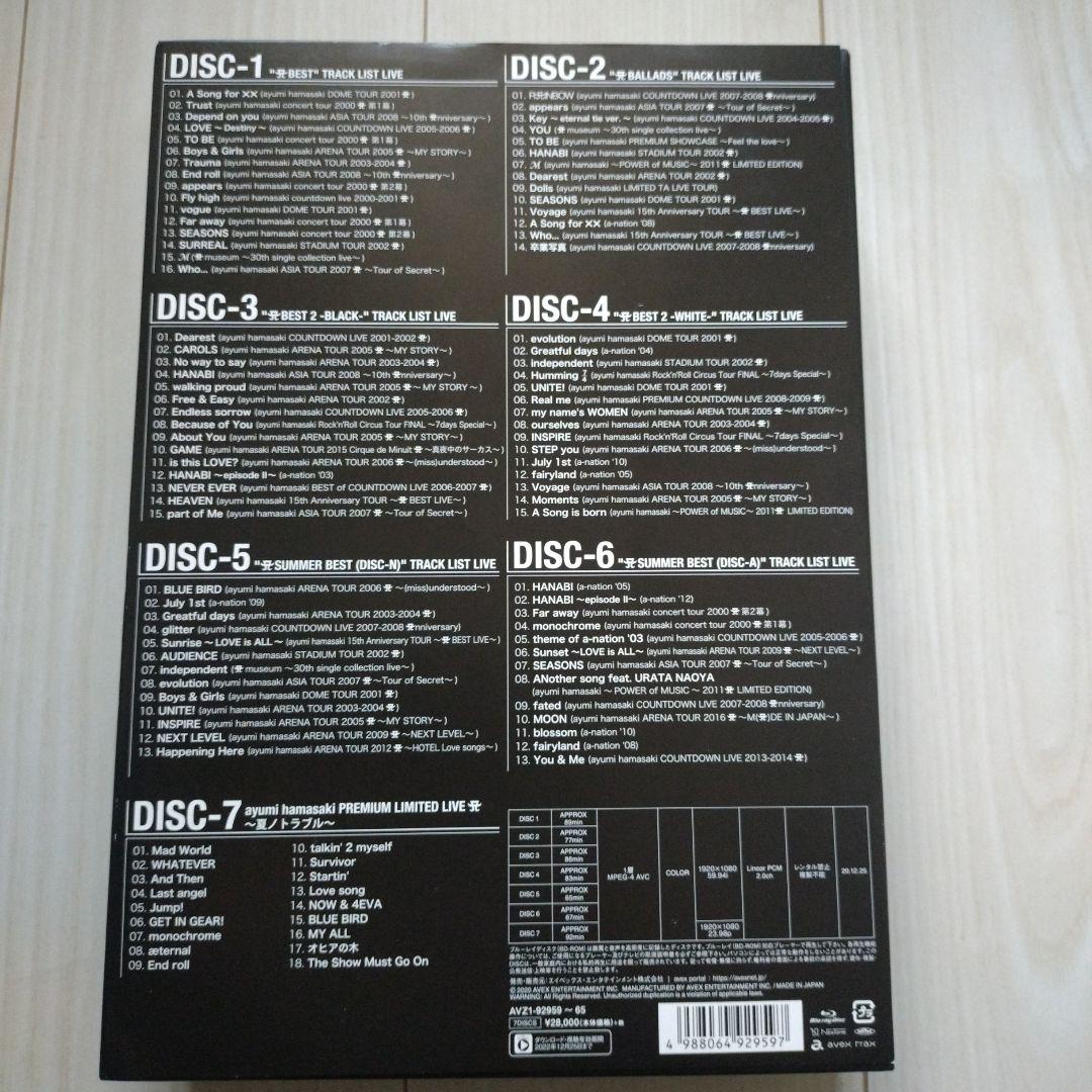 浜崎あゆみ『BEST LIVE BOX 』ファンクラブ受注生産 7枚組 - メルカリ