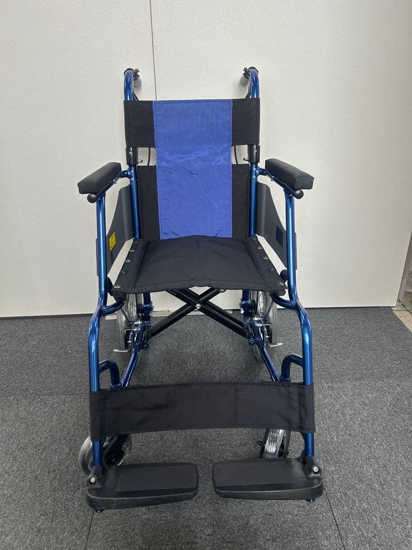 キャリカル PMS-2BU 介助用 ブルー 車椅子 軽量 コンパクト - 車椅子
