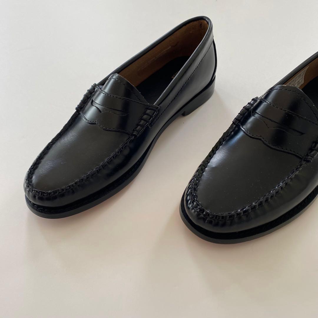 ほぼ未使用 G.H.BASS ローファー weejuns ブラック us6