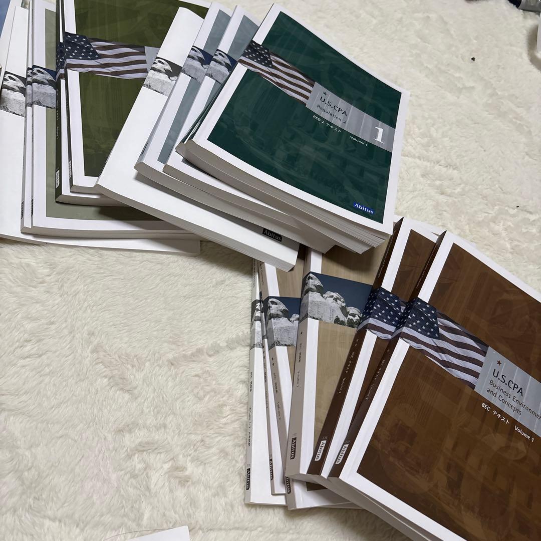 アビタス】USCPA教材フルセット ＋ 英文会計入門（Ver 7.1等） - メルカリ