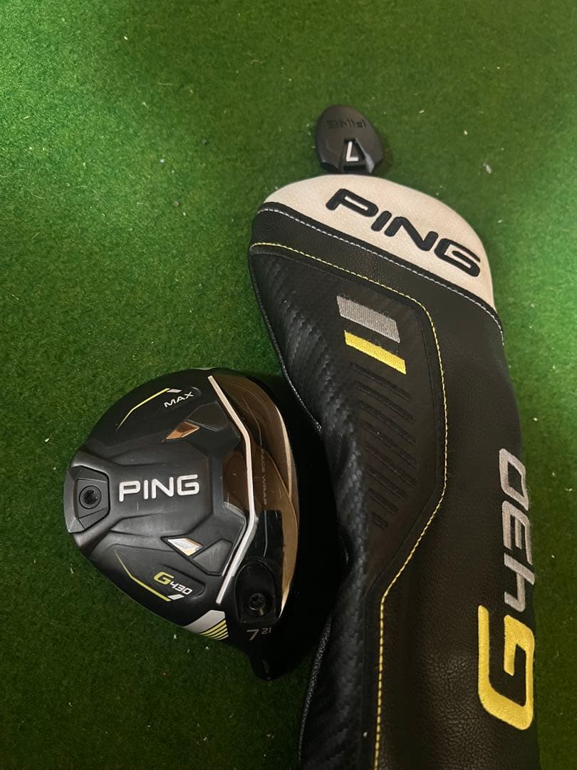PING G430 MAX 7W 21°　ヘッド ヘッドカバー付き G430 PING ピン MAX フェアウェイウッド 7W 21°/ベンタス TR ブルー 7