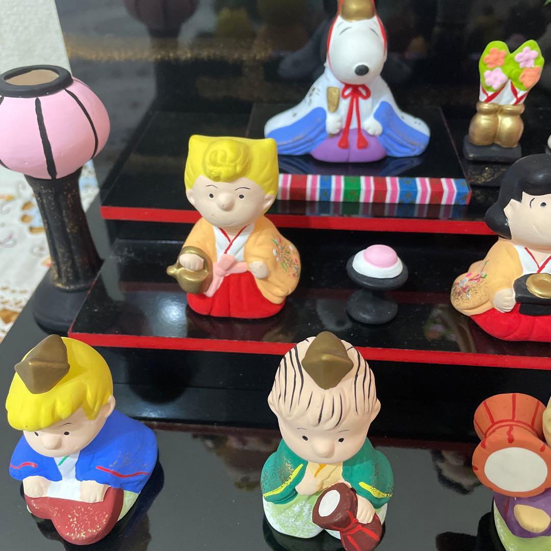 SNOOPY ひな祭り 陶器製 雛人形セット 吉徳大光 レア ビンデージ 廃盤
