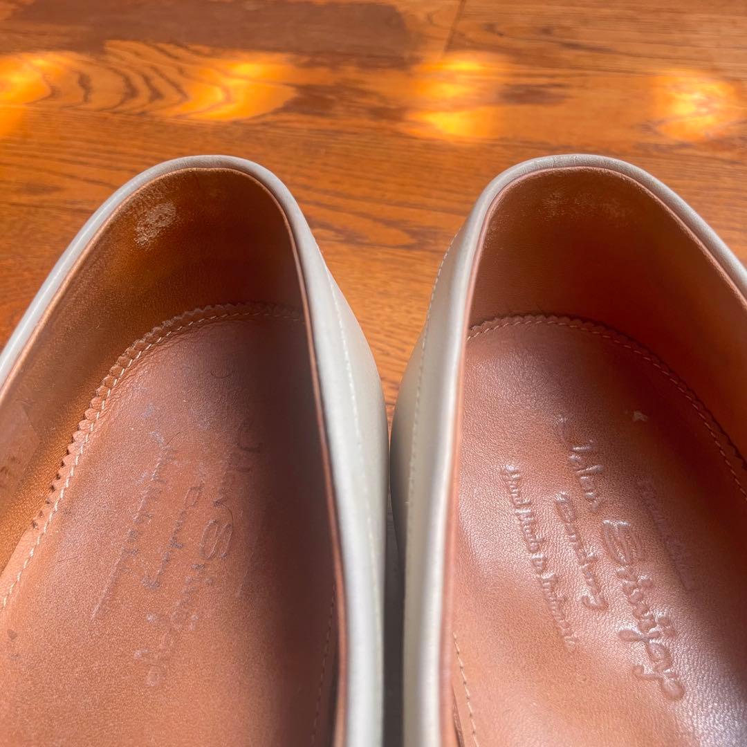 ジャランスリウァヤ 美品 98589 コインローファー ベージュ ホワイト 8