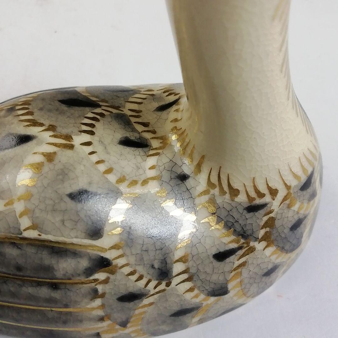 W98 香合 『仁清写 鶴』『平安 手塚桐鳳 造』 共箱 茶道具 - メルカリ