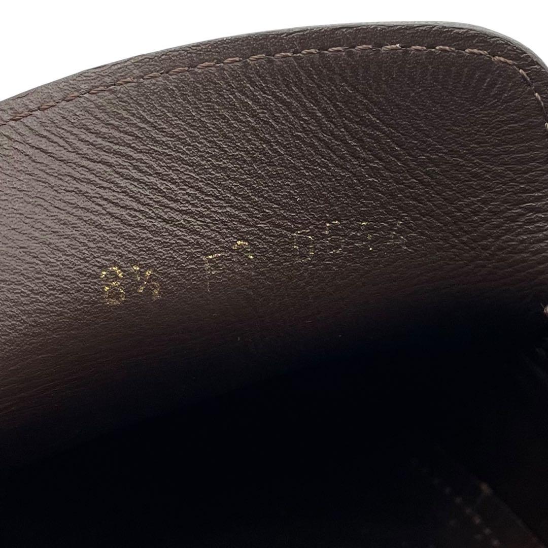 《超美品》ルイヴィトン スリッポン ドライビングシューズ レザー 茶 8 1/2