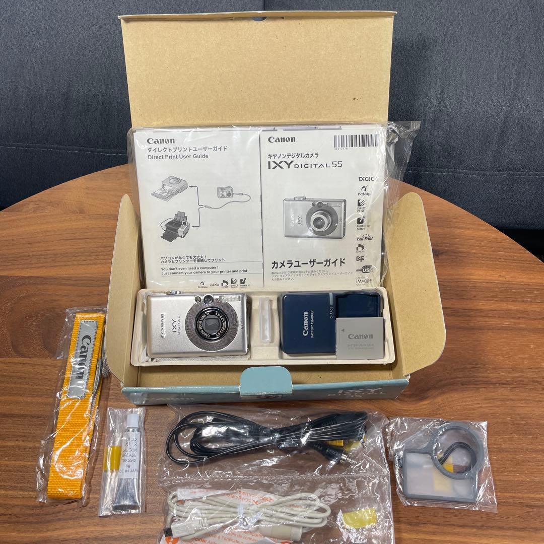 デジタルカメラ Canon IXY DEGITAL55 動作確認済 キヤノン Canon IXY DIGITAL 55 / ZOOM 3X 5.8-17.4mm F2.8-4.9