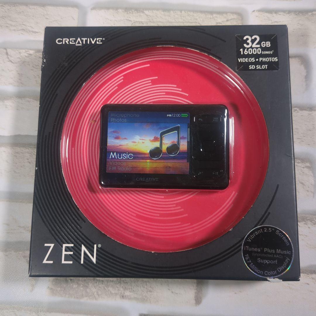 【未開封】CREATIVE ZEN 32GB ポータブルプレーヤー Creative Zen 32GB +64GB card MP3 and FLAC Lossless Player with