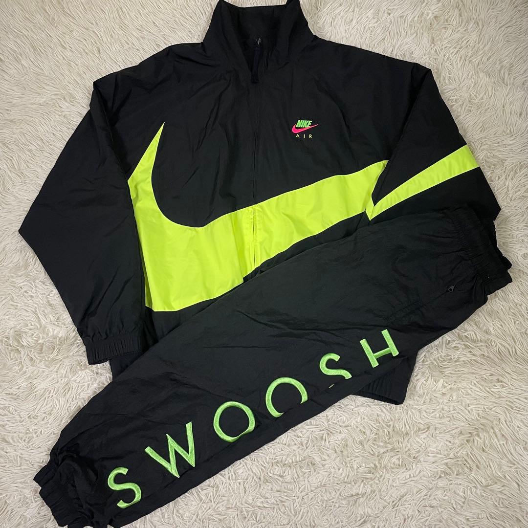 ナイキ NIKE ウーブンジャケット ネオン ビッグスウォッシュ