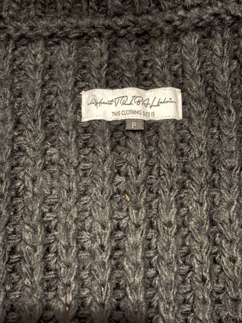 新品 elephant TRIBAL fabrics カオス アランニット 黒 - メルカリ