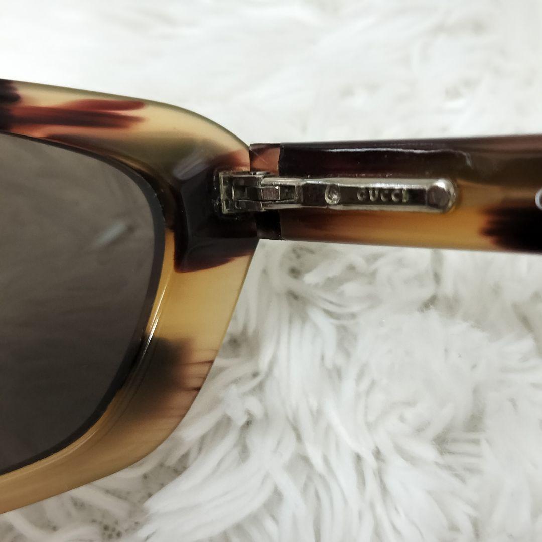 GUCCI デミブラウン サングラス オーバル 135 GG2415/S - 小物