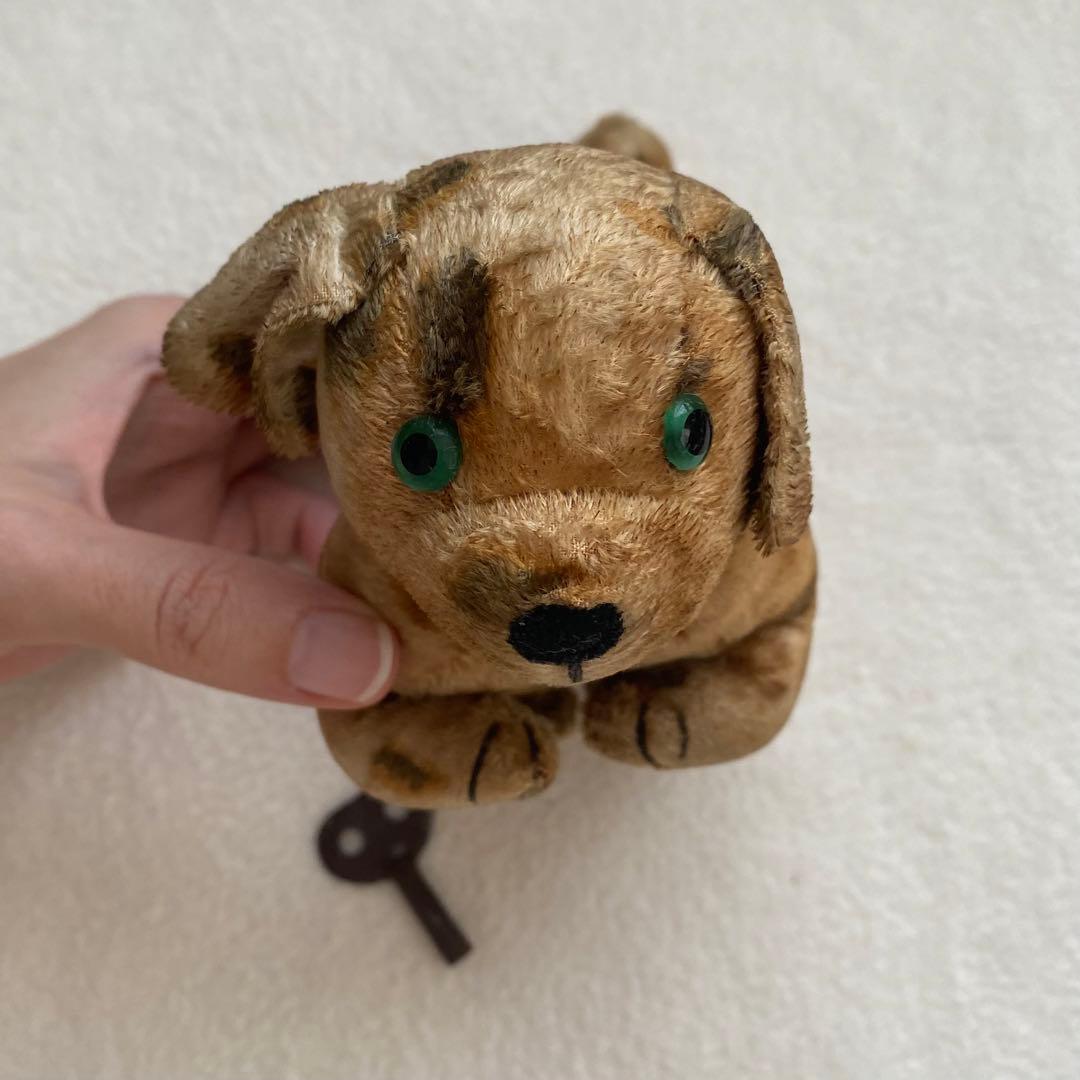チェコ アンティーク 機械仕掛け イヌのおもちゃ ※動作確認済 おもちゃ 猫 犬 ハンドメイド チェコ プッシュトイ オブジェ DETOA