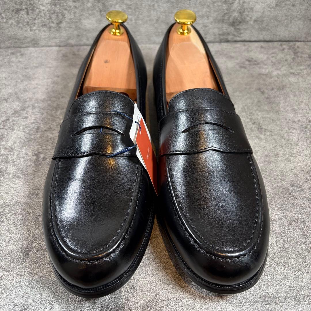 新品 オリヒカ 25cm EEE イタリアンレザー ローファー マッケイ 黒