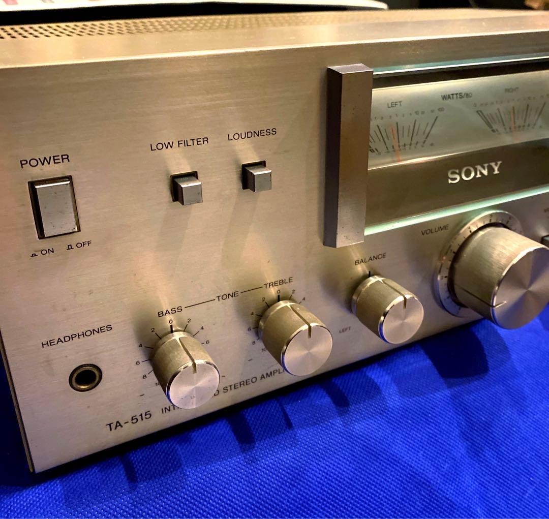 SONY プリメインアンプ TA-515 ソニー 大型パワーメーター - メルカリ