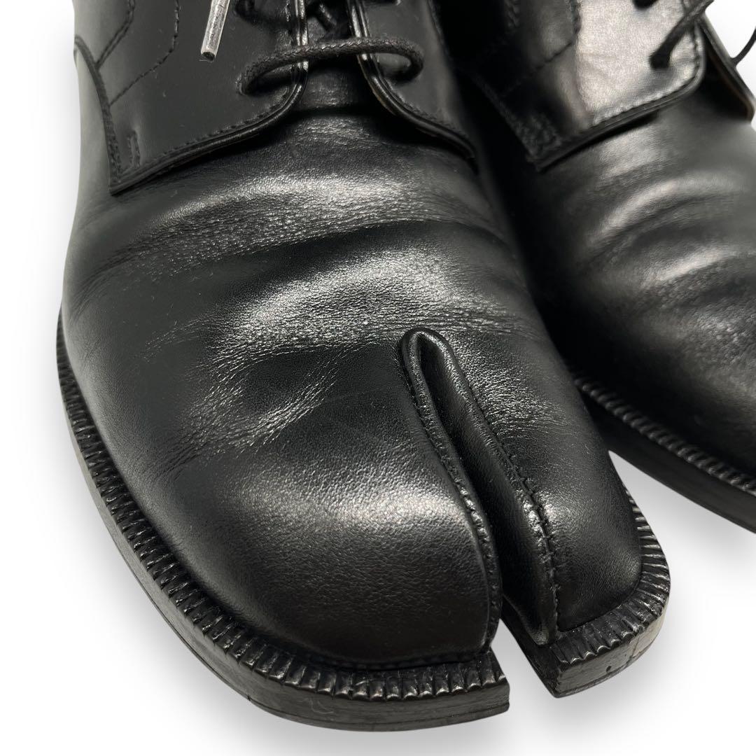 極美品□メゾンマルジェラ 足袋 レースアップシューズ ブラック 36