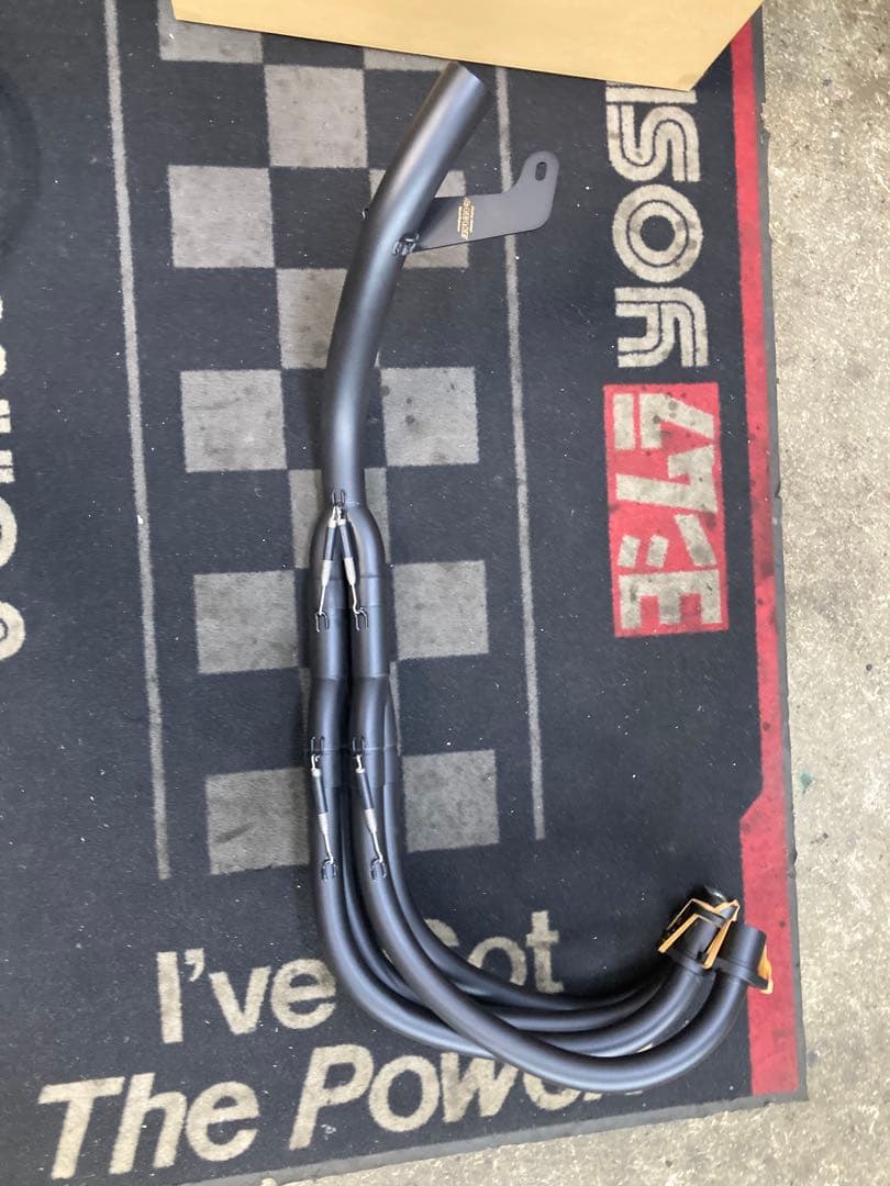 ホンダ CBX400F CBR400F サタケ 手曲げ黒鉄マフラー45パイ - メルカリ