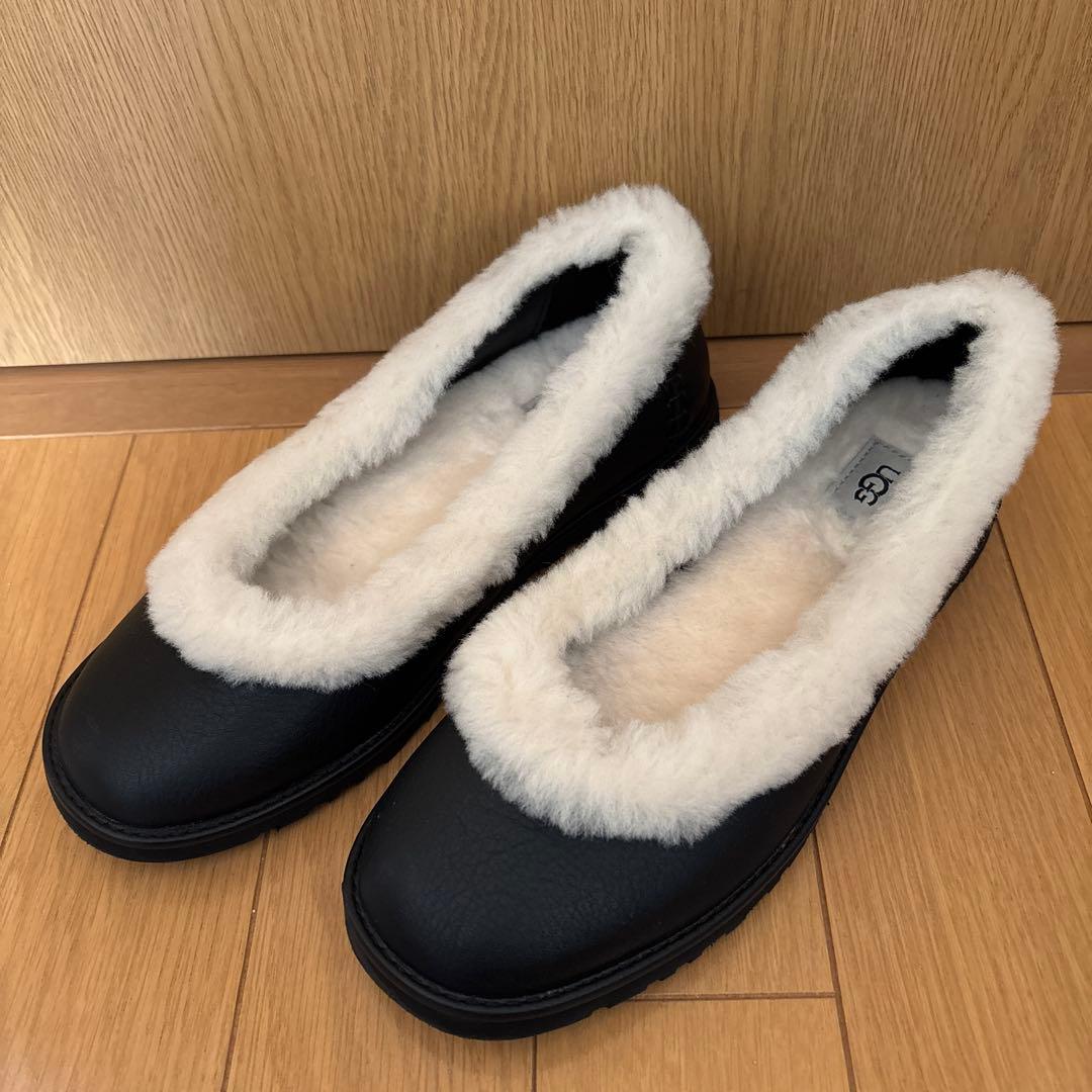 ☆UGG ☆Zora Leather Ballet Flat ☆ブラック☆一度着 - メルカリ
