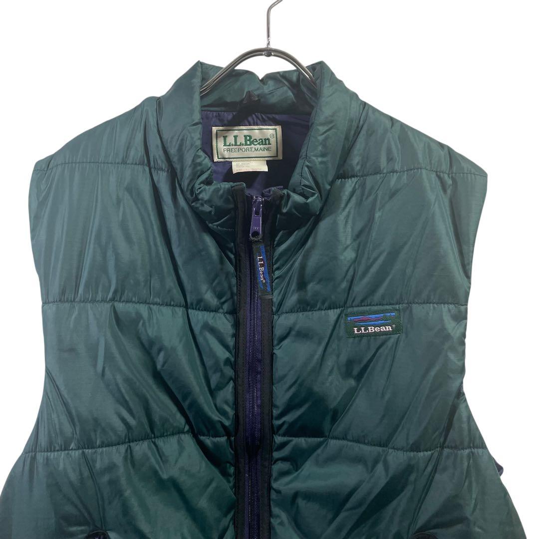 80s L.L.Bean プリマロフト　ベスト　グリーン　L