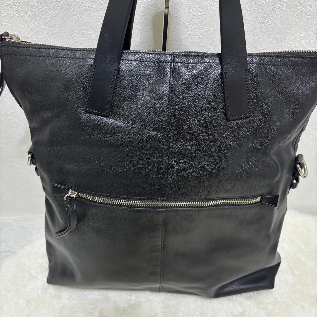 未使用級】コーチ トンプソン トートバッグ 牛革 スパイロレザー 70493