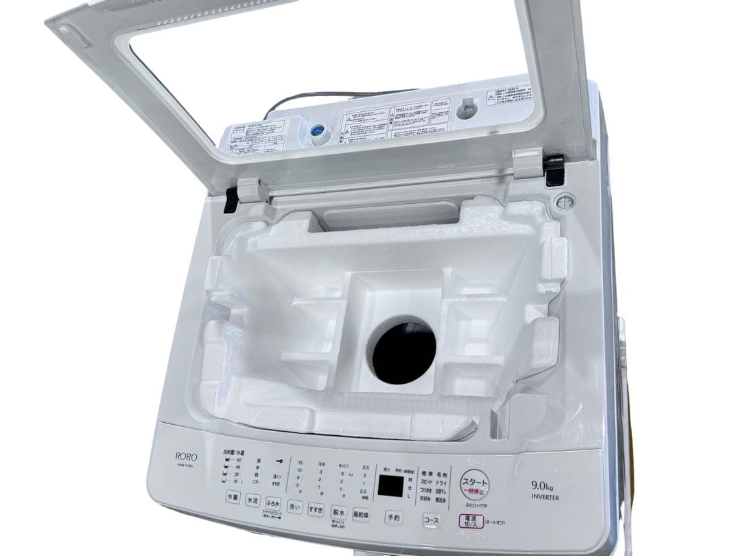 《展示品》ヤマダ RORO 洗濯機 9kg YWM-TV90L 2025年製