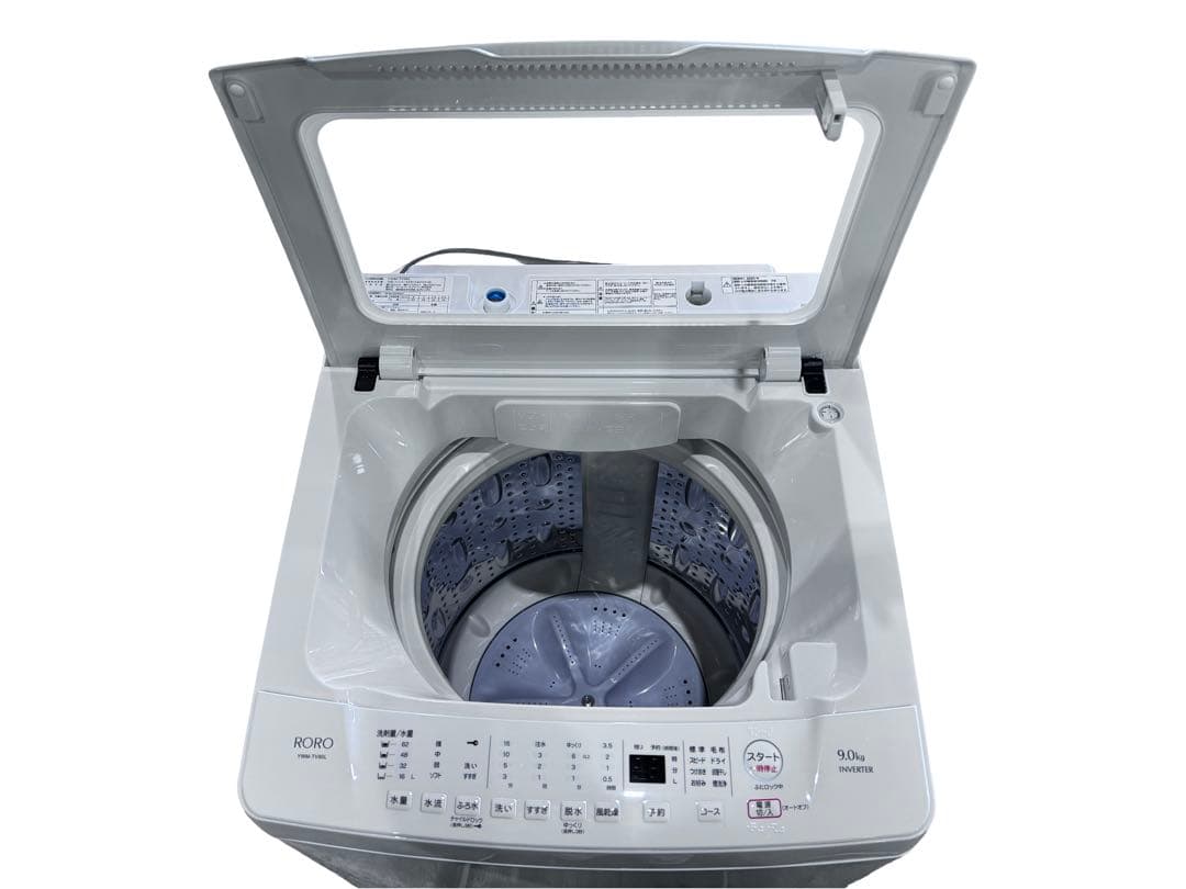 《展示品》ヤマダ RORO 洗濯機 9kg YWM-TV90L 2025年製
