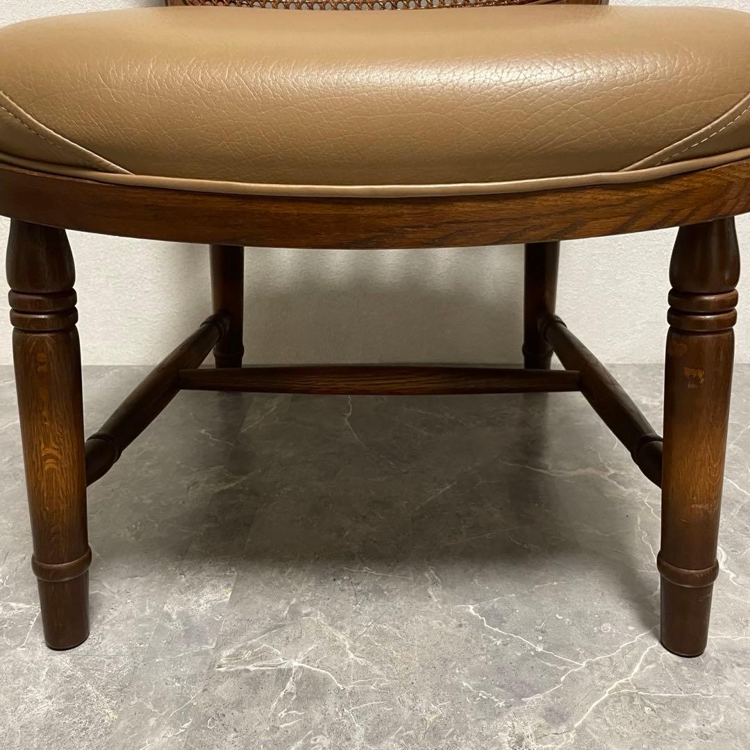 飛騨産業 キツツキ木製ダイニングチェアラタンバックチェア