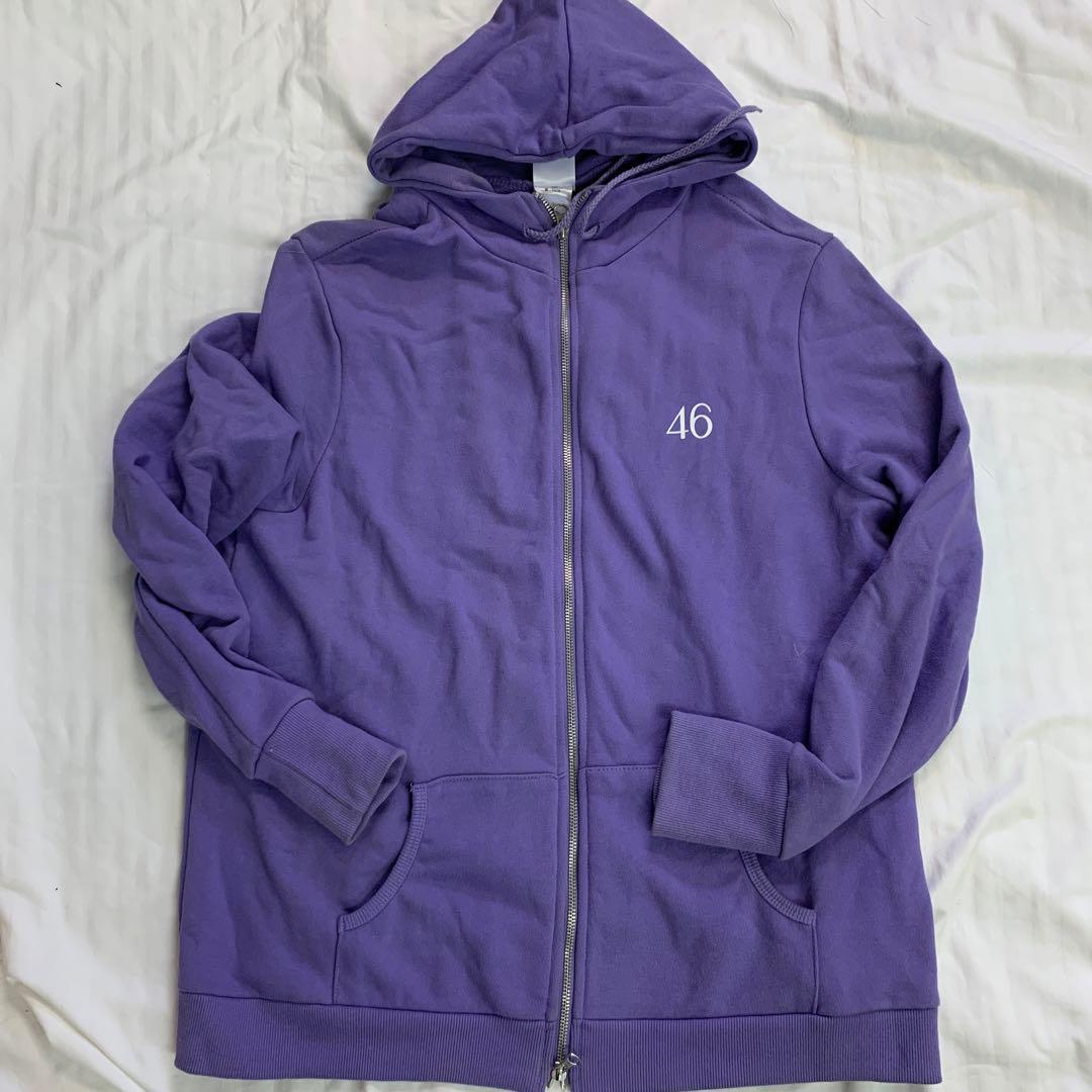 W5)乃木坂46 初期 パーカー ジップパーカー 紫 パープル - メルカリ