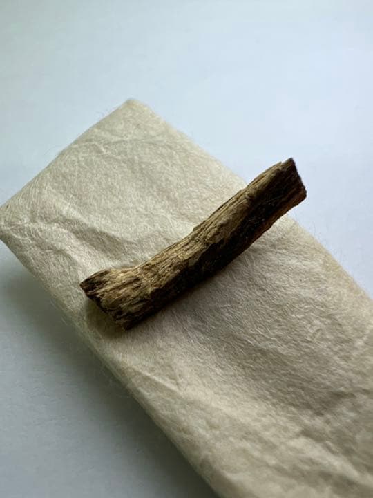 古渡命銘木 霊元院勅銘　伽羅　銘【星合】0.103g 香木/お香/沈香/伽羅