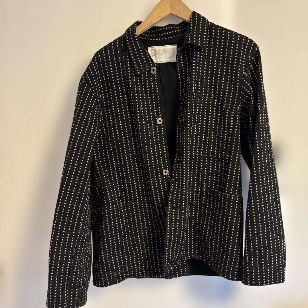 プレイングカードパターン・ワーカーズジャケット 40カバーオール　ブラックサイン 楽天市場】BLACK SIGN ブラックサイン / 「Paisley Cord Worker's