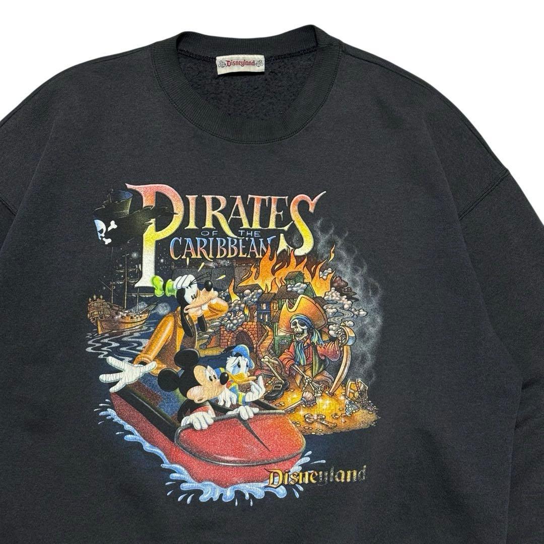 希少 USA製 90's Disney Pirates カリブの海賊 スウェット - メルカリ