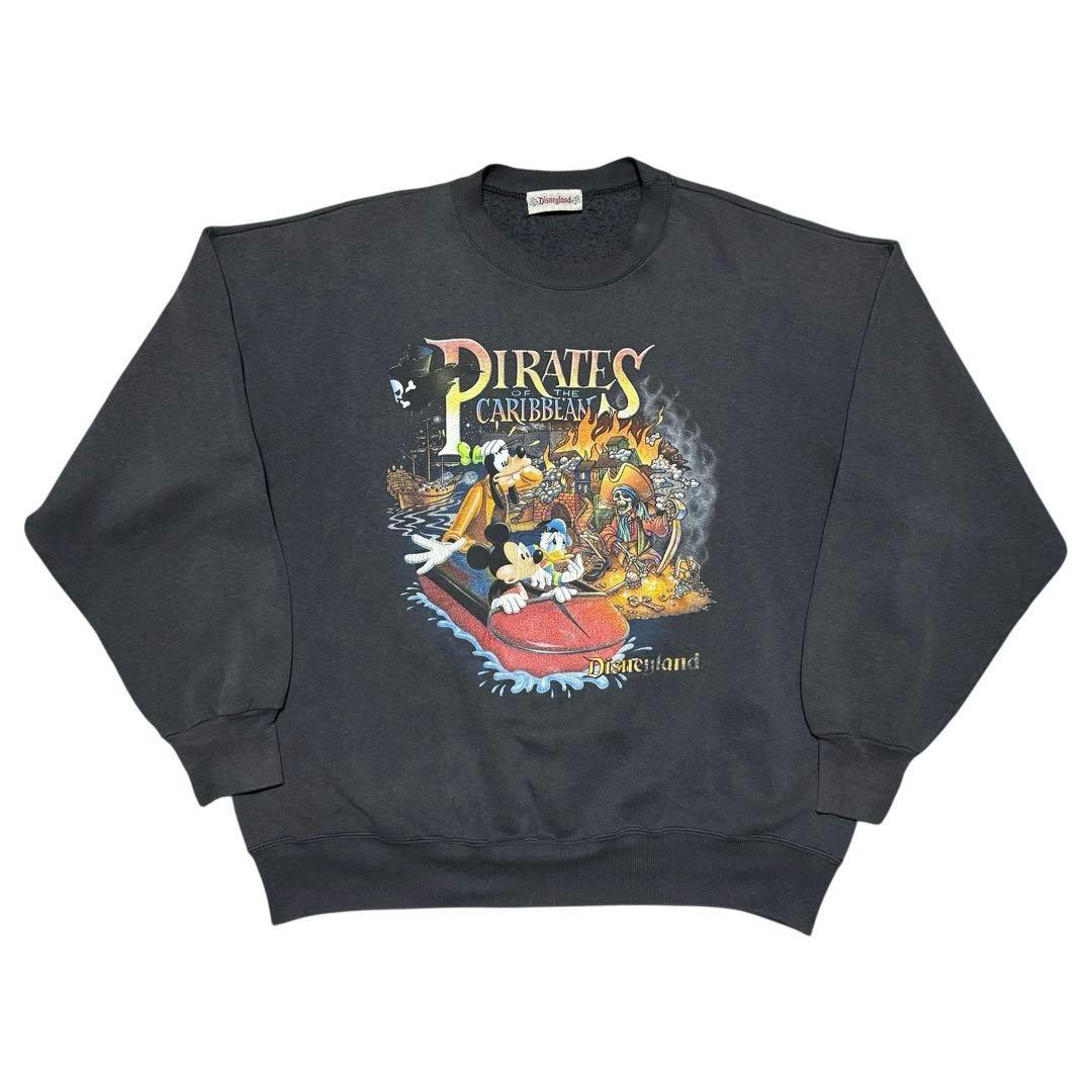 希少 USA製 90's Disney Pirates カリブの海賊 スウェット - メルカリ
