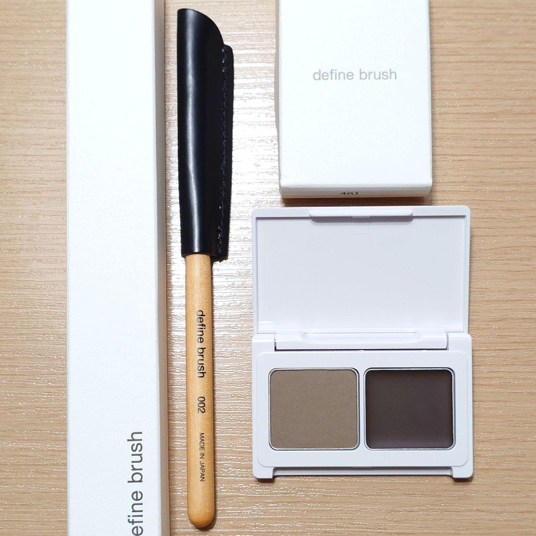 define brush アイブロウ パウダー ワックス ブラシ まとめ売り アイブロウワックス＆パウダー（別売りブラシ付きセット）