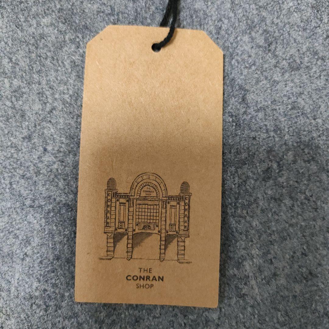 コンランショップ グレー ストライプ クラッチバッグ約34cm - メルカリ