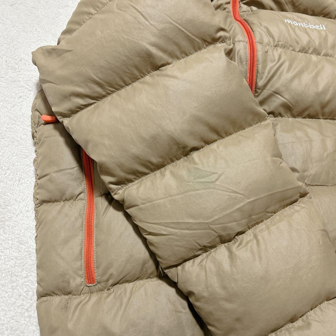 短丈 mont-bell down jacket parka beige y2k - メルカリ