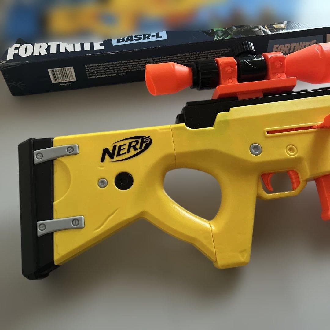 ま*ん様 ナーフ×フォートナイト BASR-L ダーツブラスター 中古品