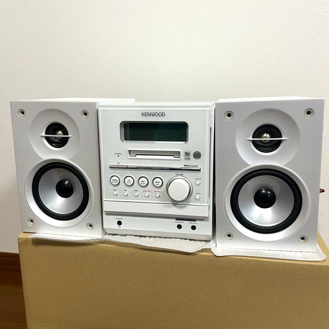 ケンウッド CD MD カセット ミニコンポ RXD-SZ3MD ホワイト - メルカリ