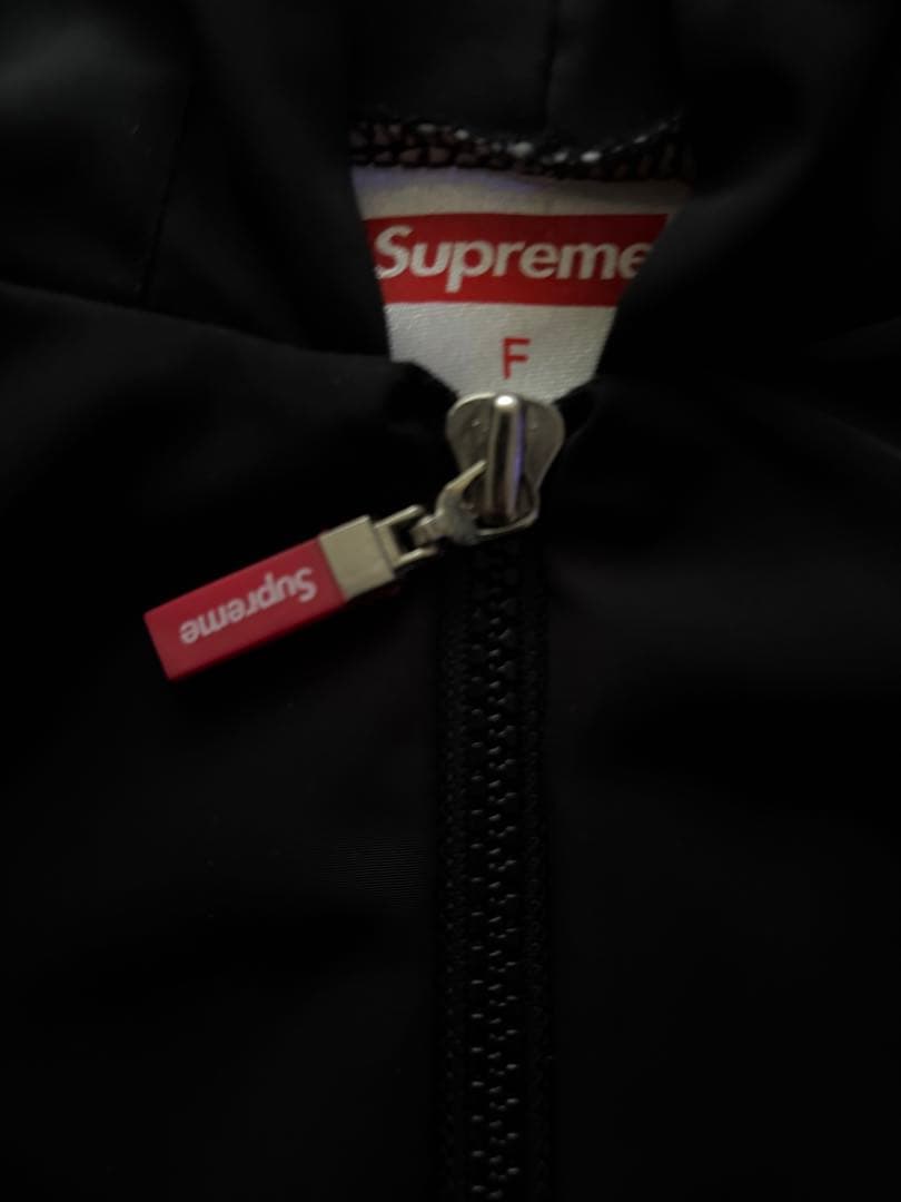 Supreme ハーフジップ ナイロンパーカー ブラック フリーサイズ 値下げ