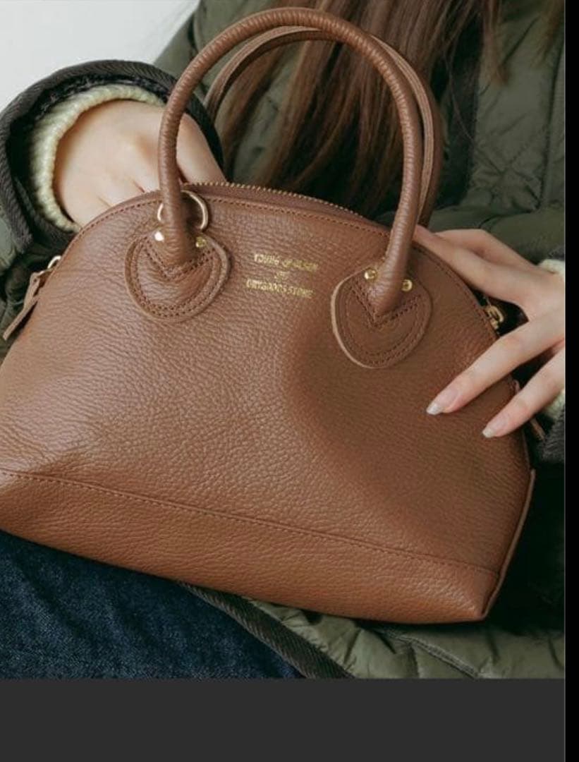 YOLK & OLSEN ブラウンハンドバッグ - メルカリ