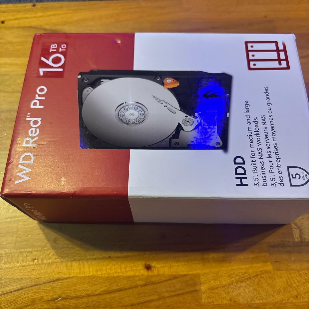 WD Red Pro 16TBHDD 3.5インチNAS用並行輸入品『箱開封済』 - メルカリ