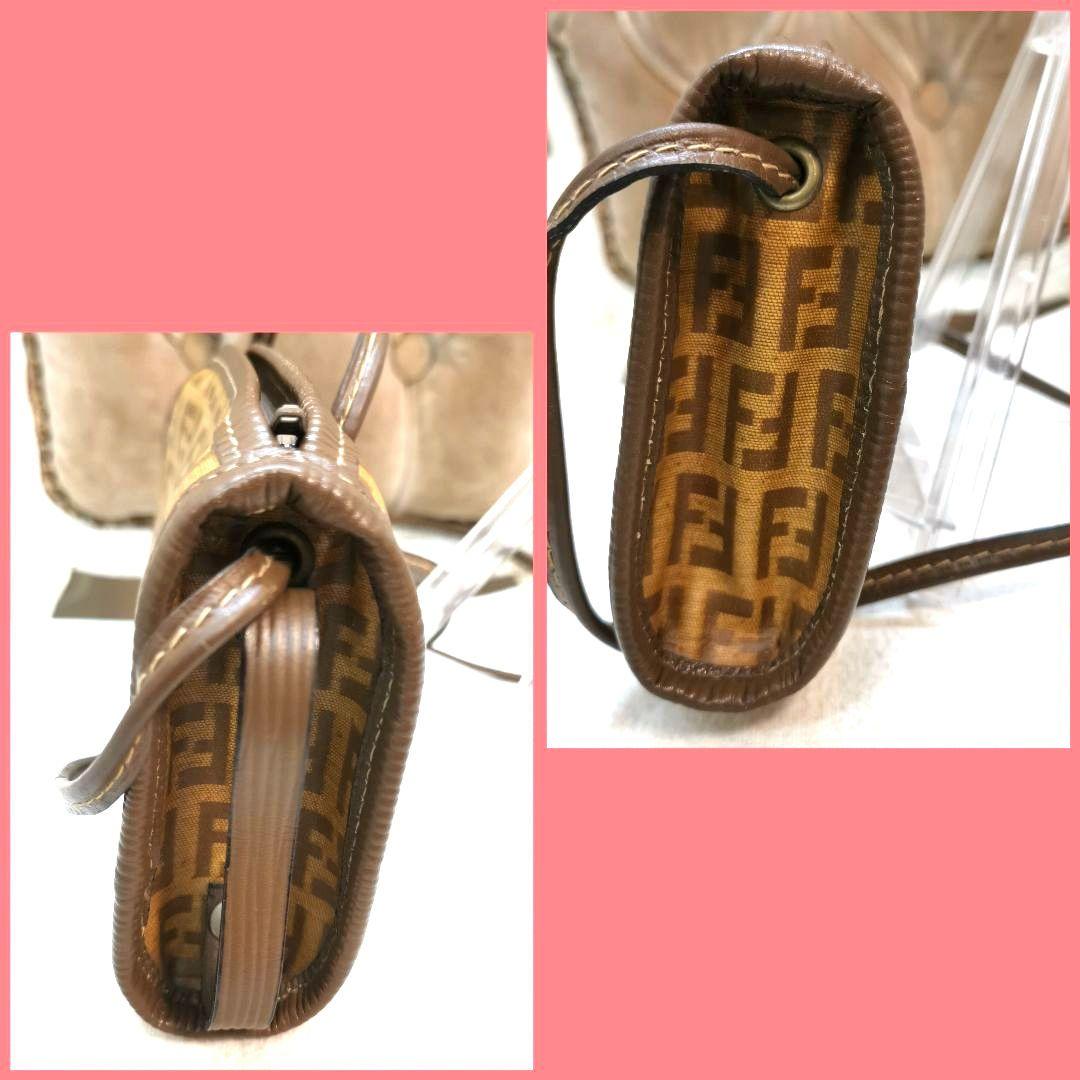 極美品】ズッキーノ柄 斜めがけショルダーバッグ フェンディFENDI