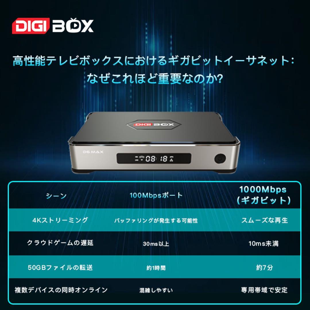 DIGIBOX D6 MAX 8K対応 Wi-Fi6千兆LAN 168時間見逃し - メルカリ