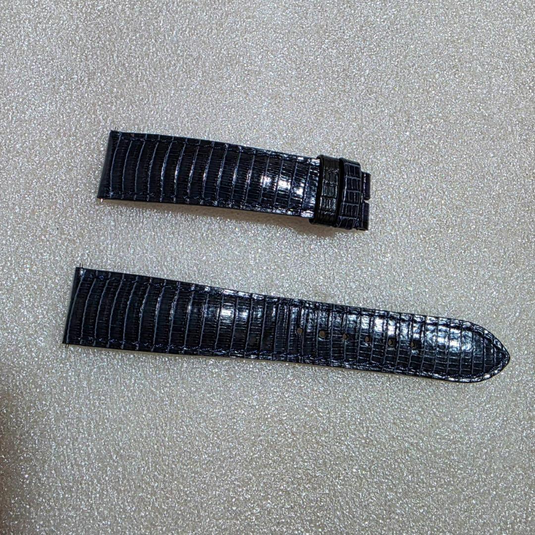 カミーユフォルネ 時計 ベルト リザ―ド ネイビー 19mm - メルカリ