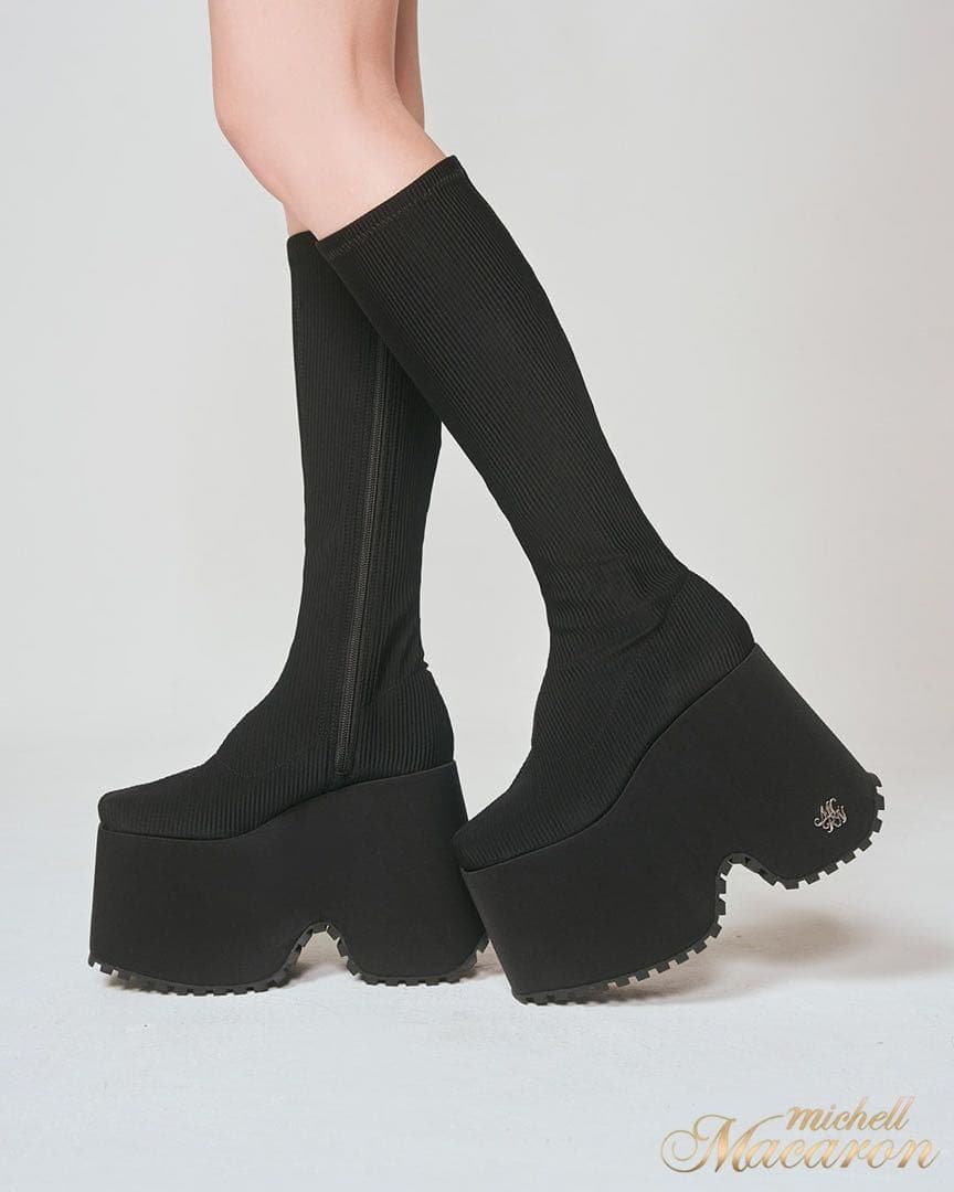 ミシェルマカロン XS 14.5cm史上最強ロングブーツ - メルカリ