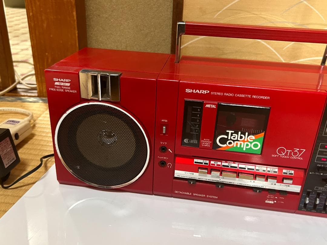 M*D様 希少 当時物 SHARP QT-37 ラジカセ ジャンク - メルカリ