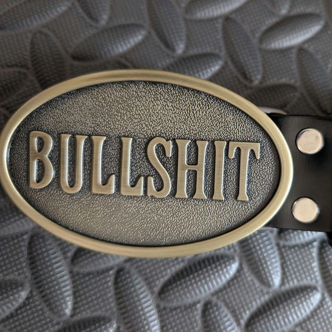 bullshit バックルベルト 一番くじクローズワーストD賞 牛革 ※初期傷有