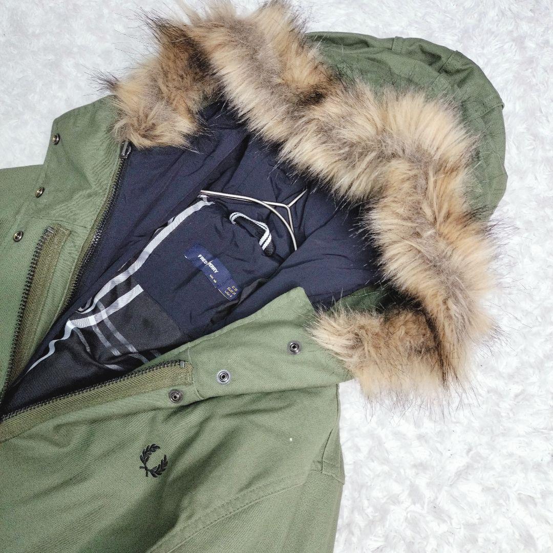 美品】 フレッドペリー 5way 中綿 モッズコート ロング カーキ - メルカリ