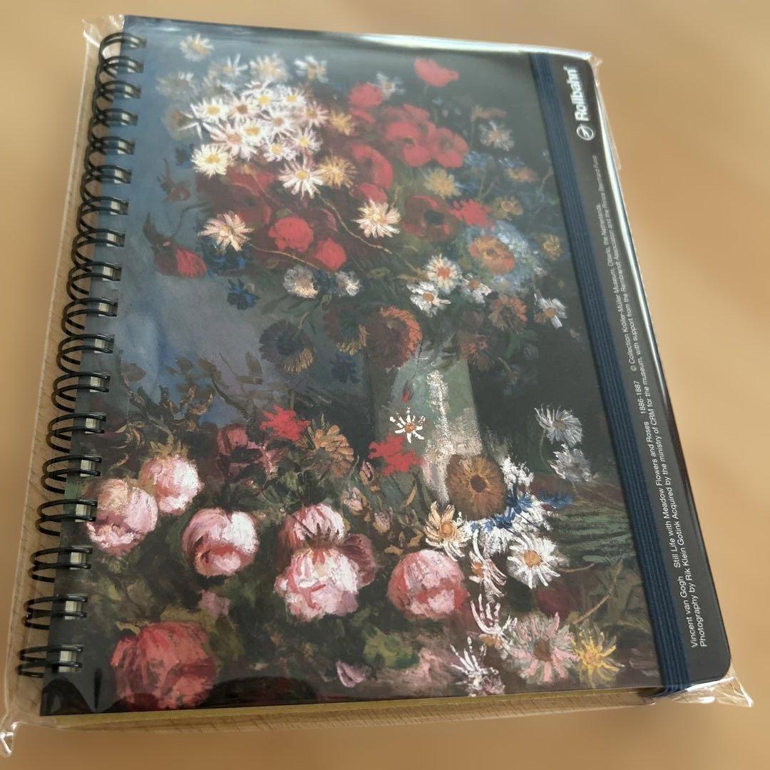ロルバーン 神戸 大ゴッホ展 ノート 3点 野の花とバラのある静物