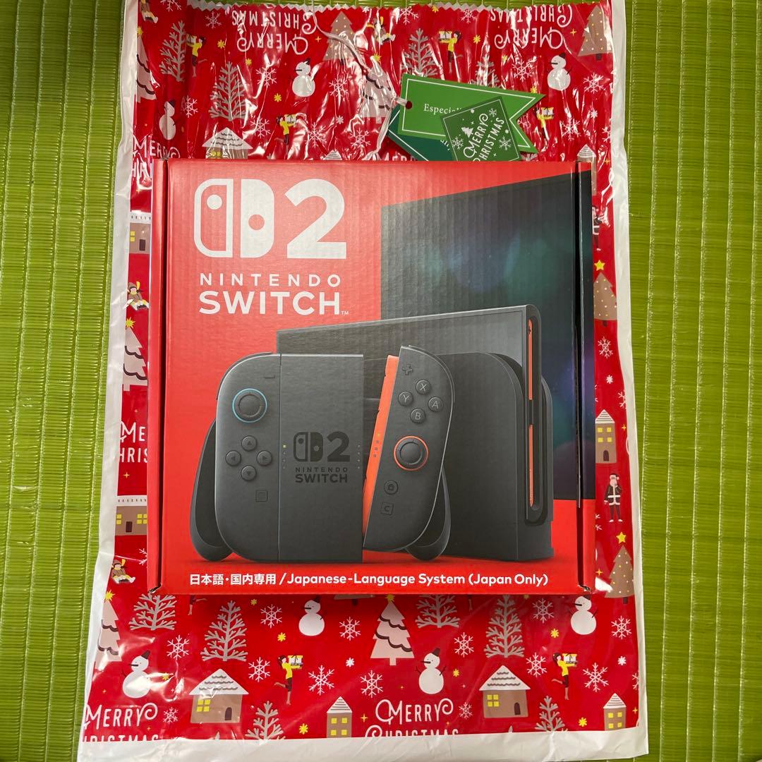 新品未開封 任天堂Switch2本体 クリスマスラッピング 日本語専用