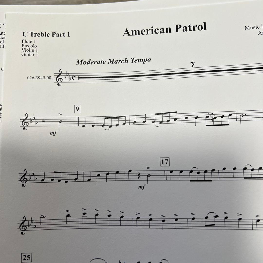 1/25限り値下げ ハックビー編曲 フレキシブル アメリカンパトロール