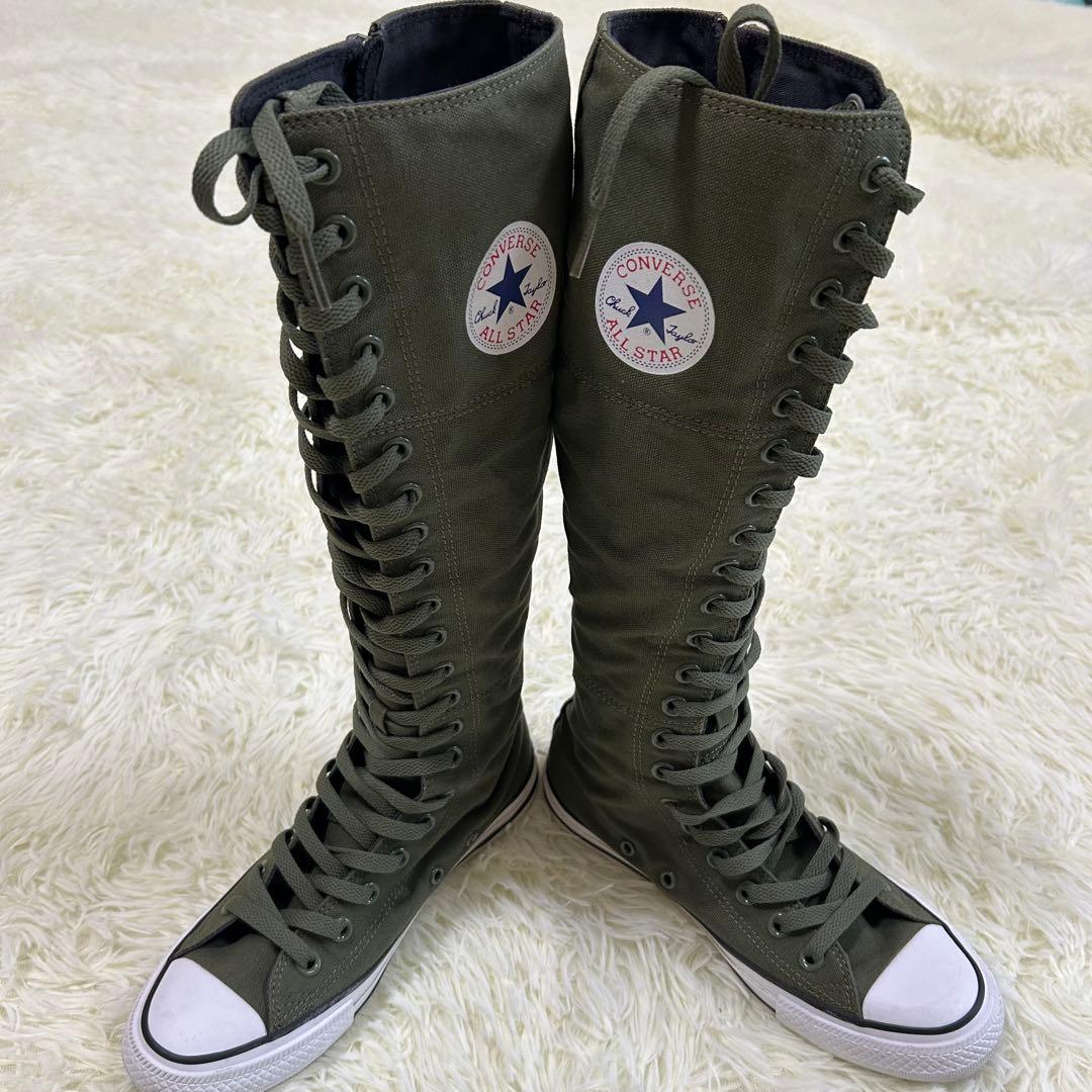 【美品】コンバース 21ホール XX−HI ハイカットスニーカー ロングブーツ コンバース 21ホール XX−HI ハイカットスニーカー ロングブーツ