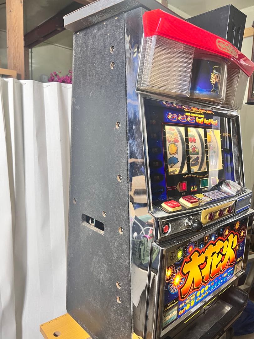 娯*楽様 スロット 実機 4号機 大花火 コイン機 ジャンク - パチンコ